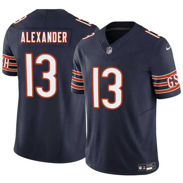 Men & Women & Youth Chicago Bears #13 Maurice Alexander Navy 2025 F.U.S.E. Vapor Untouchable Limited Stitched Jersey